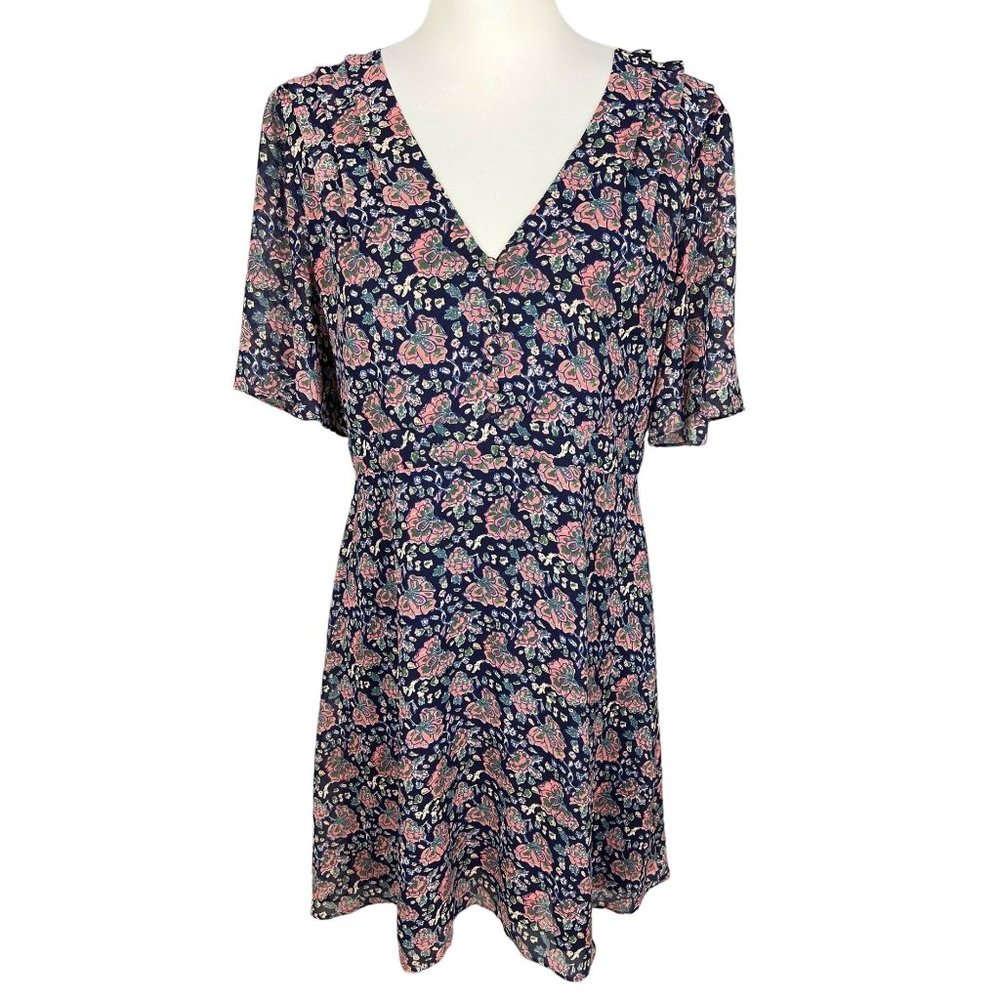 Madewell Floral V Neck Dress Size 12